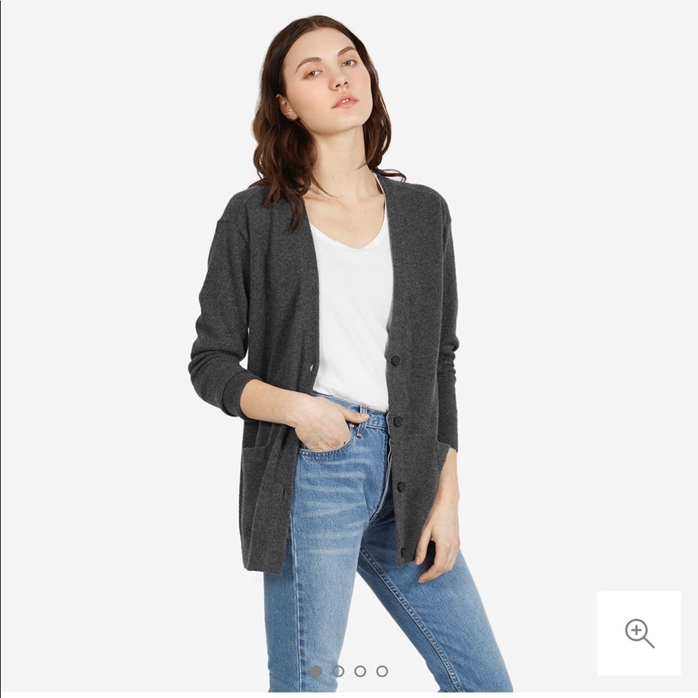 Black Cashmere Cardigan